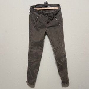 J brand Brown Zippered Pants